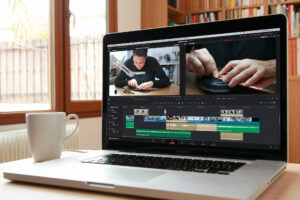 Formation au montage avec DaVinci Resolve - portrait d'artiste en vidéo, avec Olivier Moulaï, monteur et créateur audiovisuel, dans le cadre d'Empreinte - Formation continue des artistes-auteurs à Perpignan